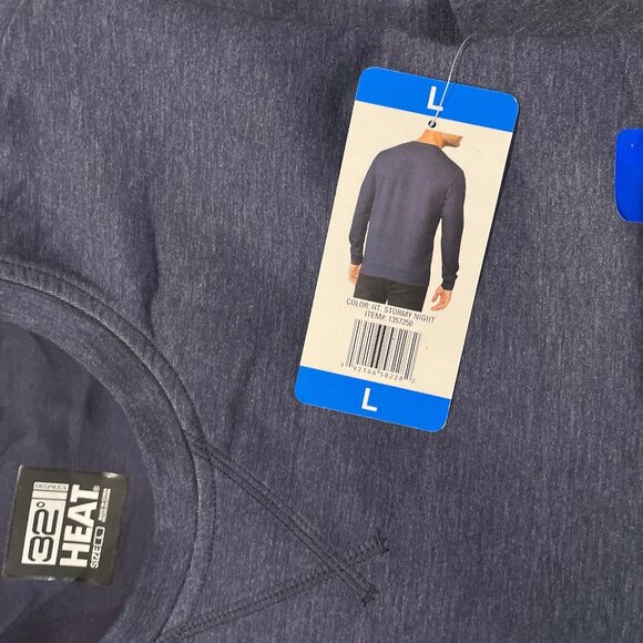 Men's Crewneck Sweatshirt, 32 Degree, L, Stormy Night, NWT - Picture 5 of 5